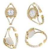 Relógio De Pulso Feminino Com Pulseira De Cristal